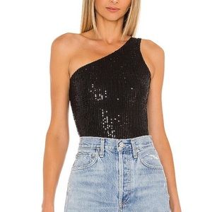 Superdown Sparkly Bodysuit